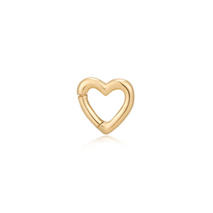 Golden Heart Paperclip Chain Necklace