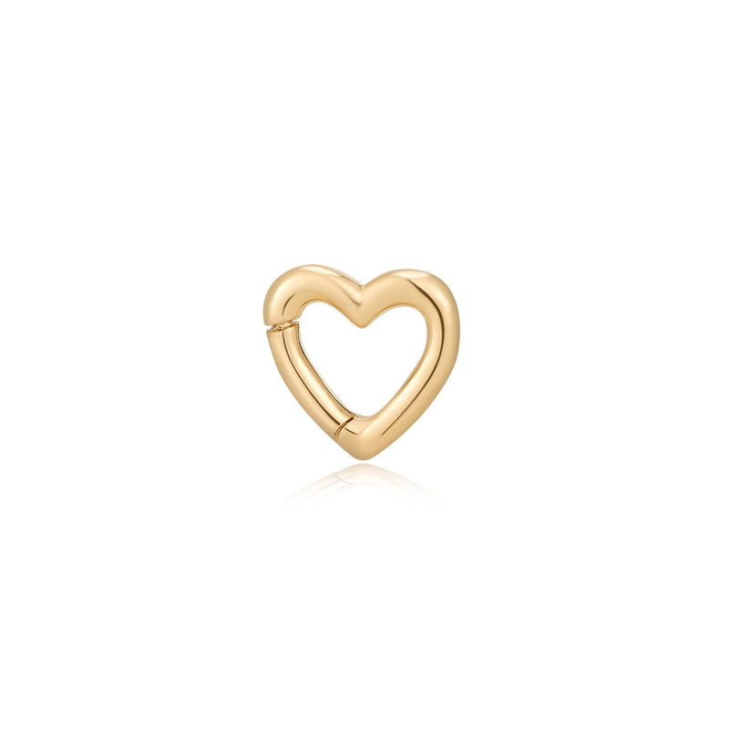 Golden Heart Paperclip Chain Necklace