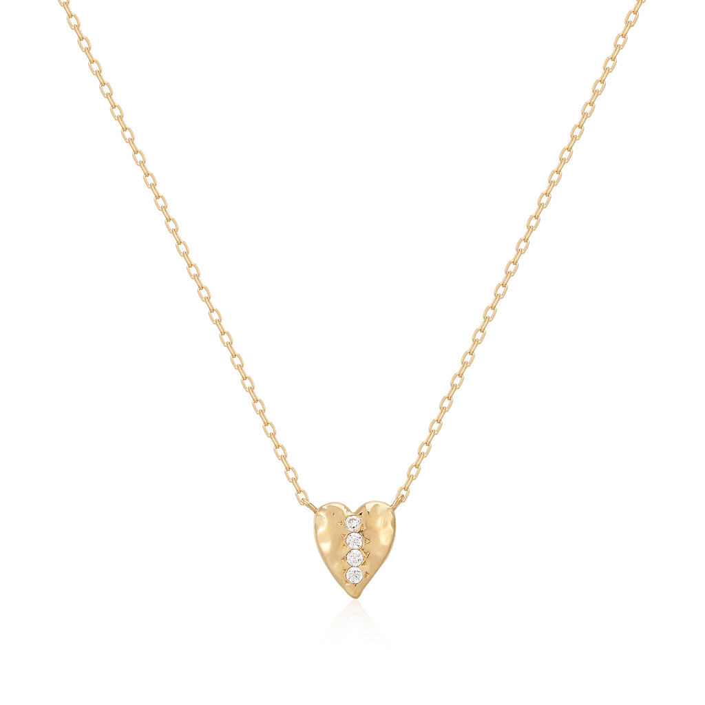 Aurora Diamond Heart Necklace