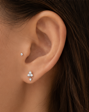 Asteria Diamond Flatback Earring