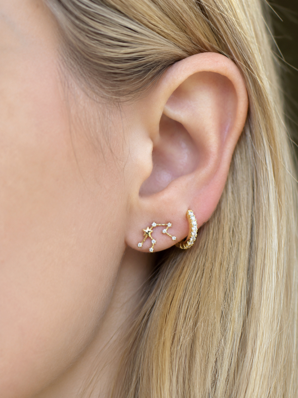 Zodiac Stud Earring - Aquarius