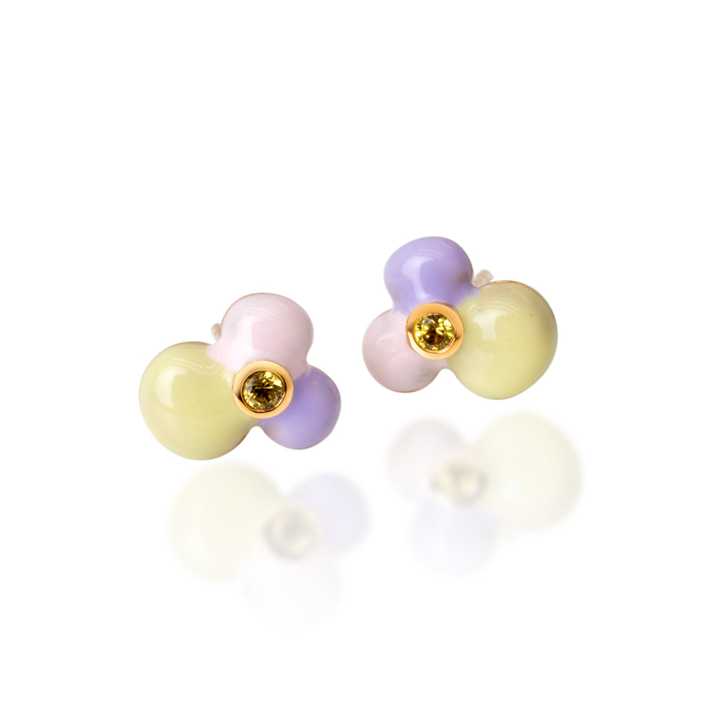 Iris Enamel Earring