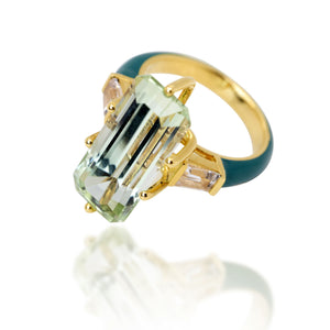 Aurora Enamel Ring
