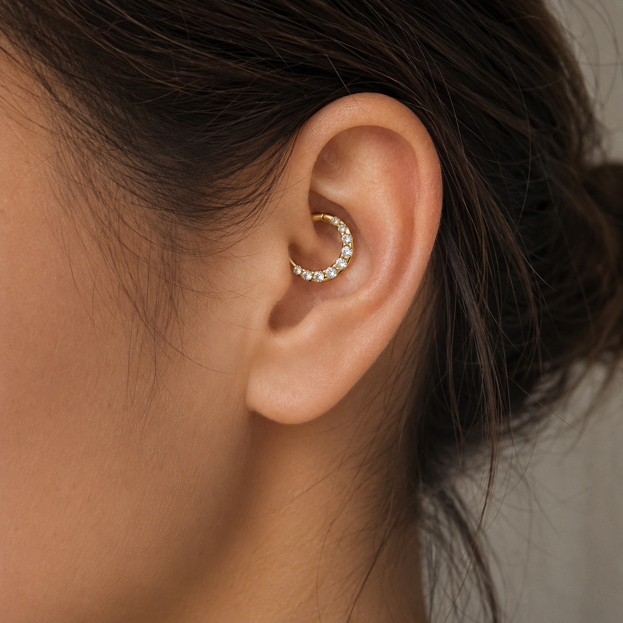 Demi Pavé Clicker Earring