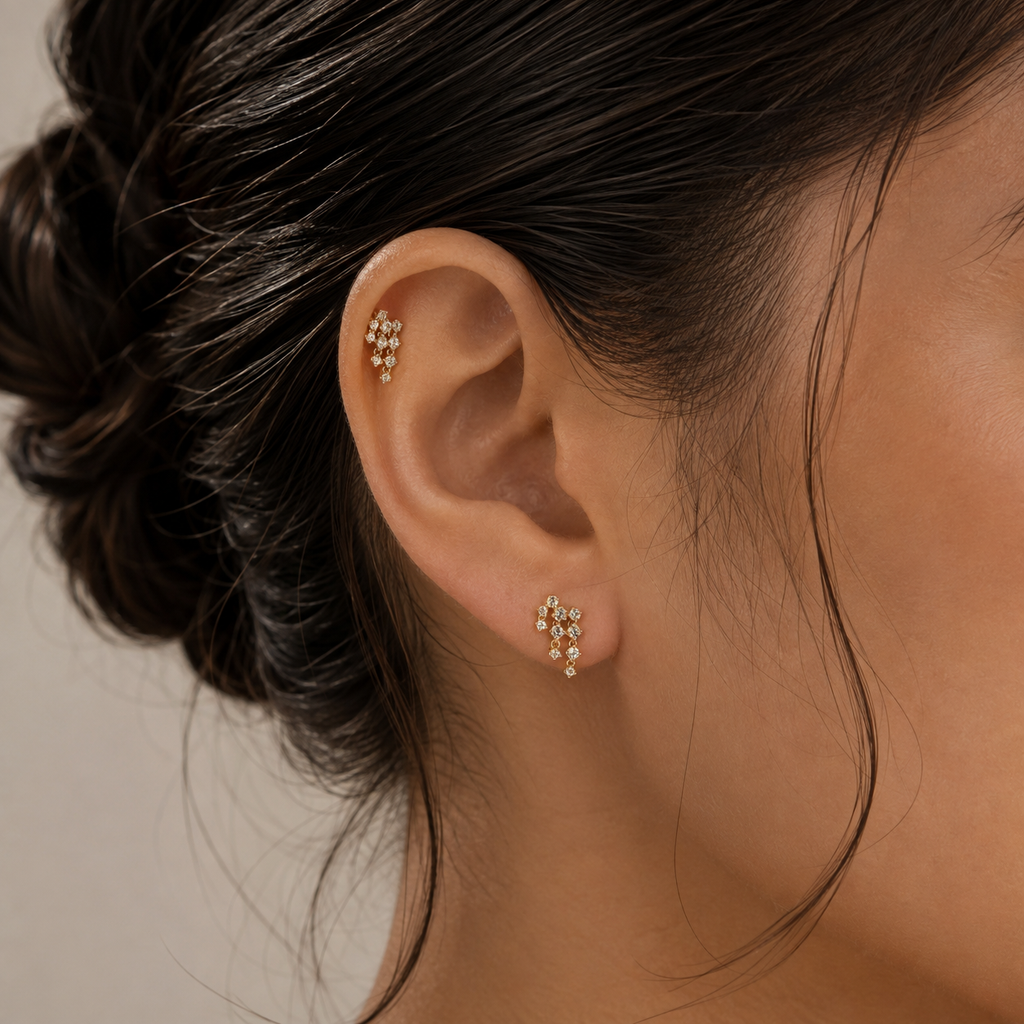Chandelier Flatback Earring