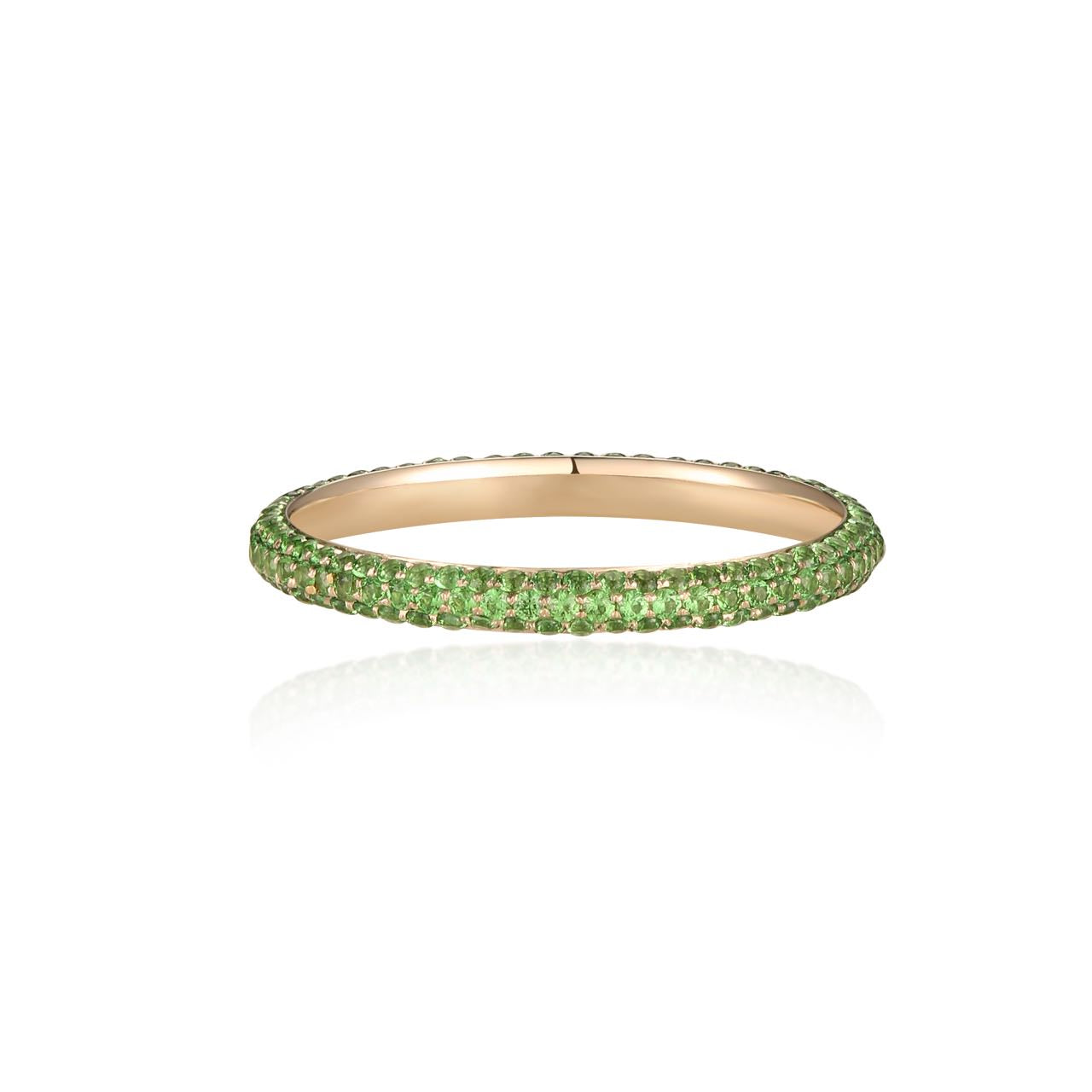 Verdant Tsavorite Radiance Ring