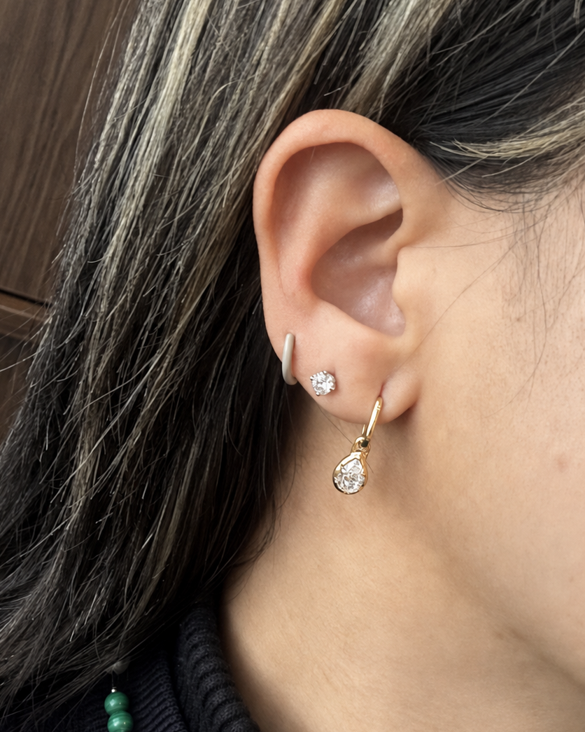 Larme Convertible Huggie Earrings