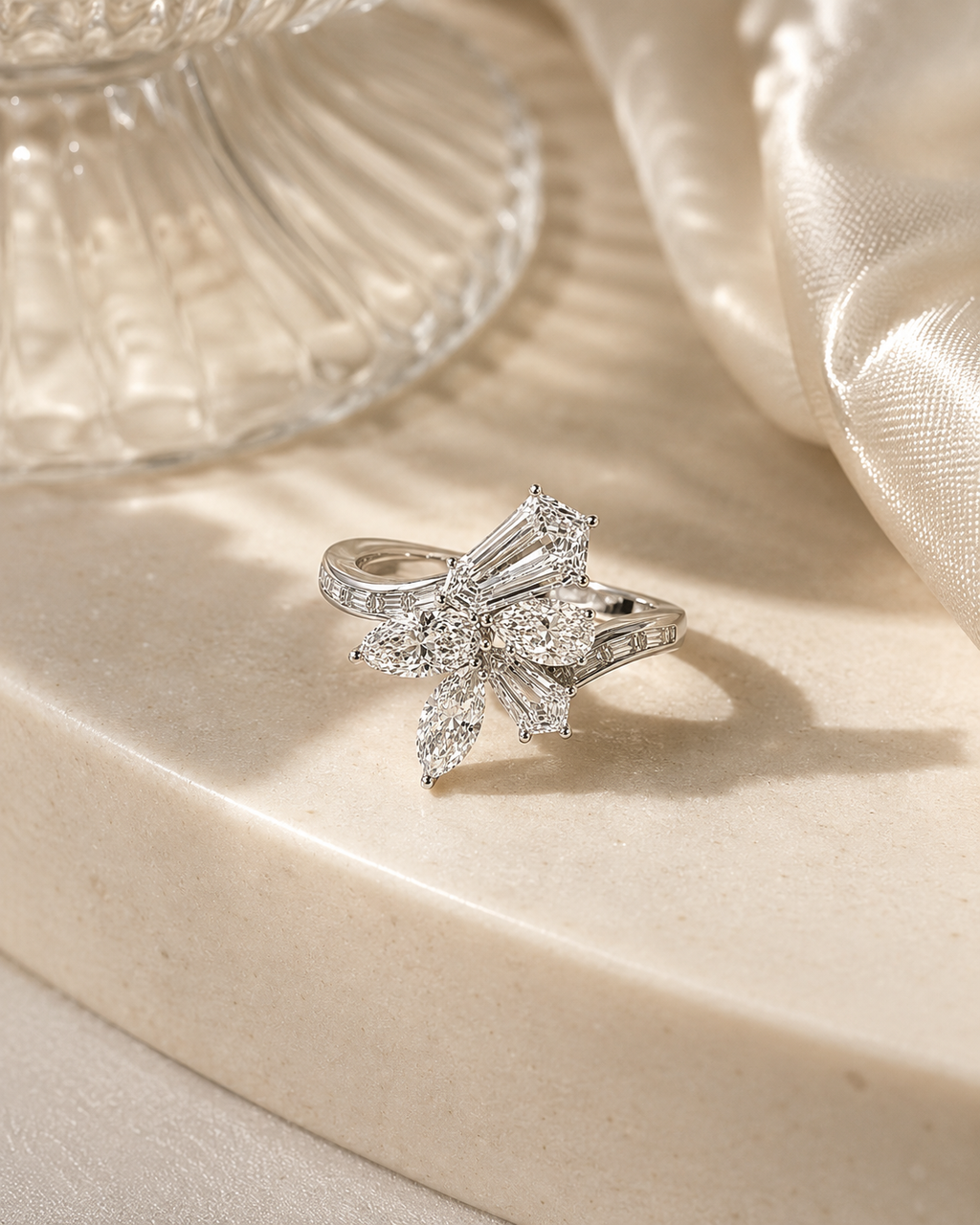 Flèche Kite Diamond Ring