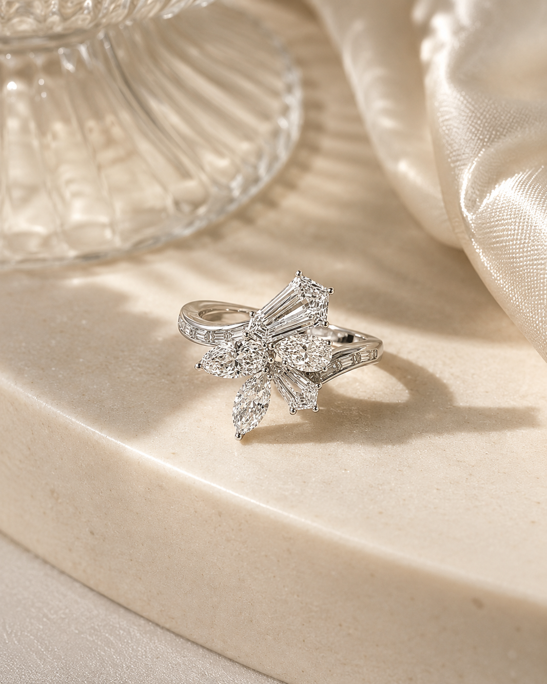 Flèche Kite Diamond Ring