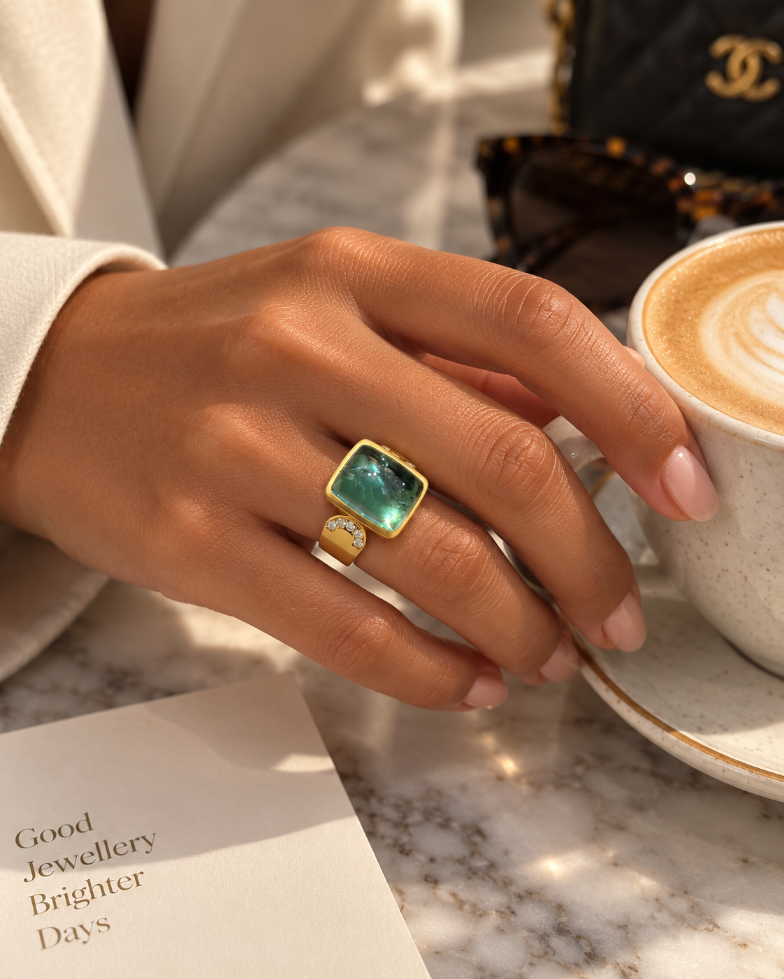 Marée Lagoon Tourmaline Ring