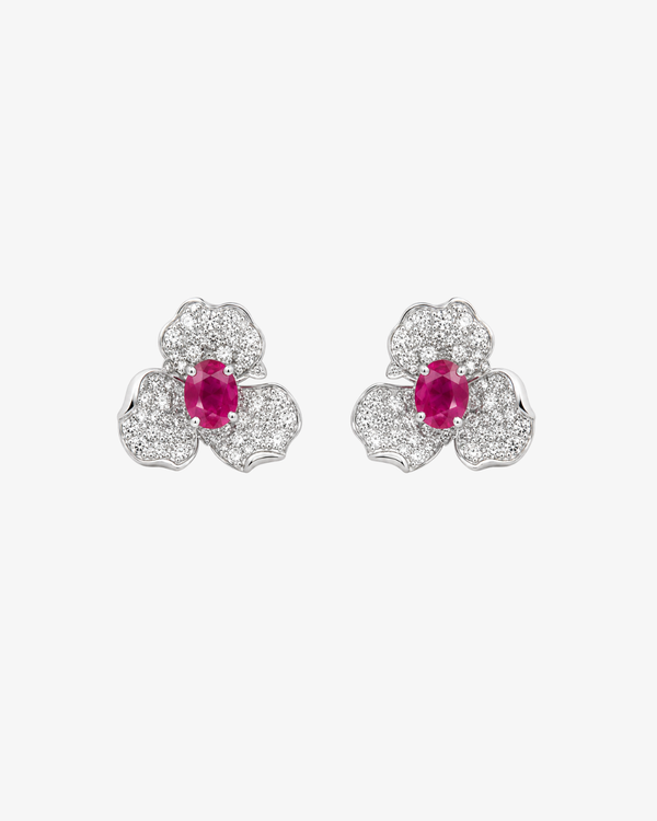 Floraison Ruby Earrings