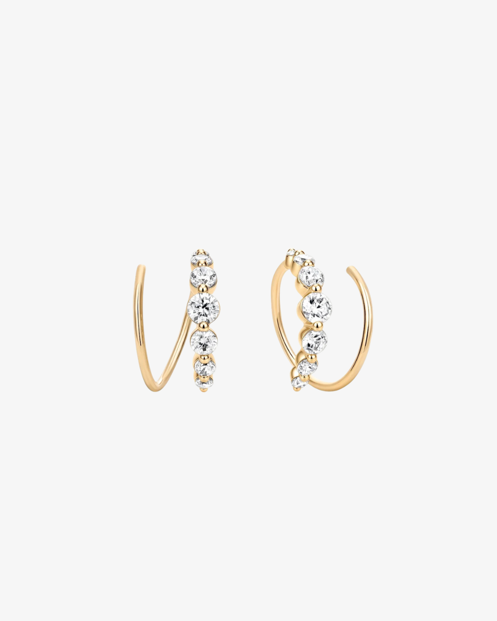 Gradé Diamond Hoops