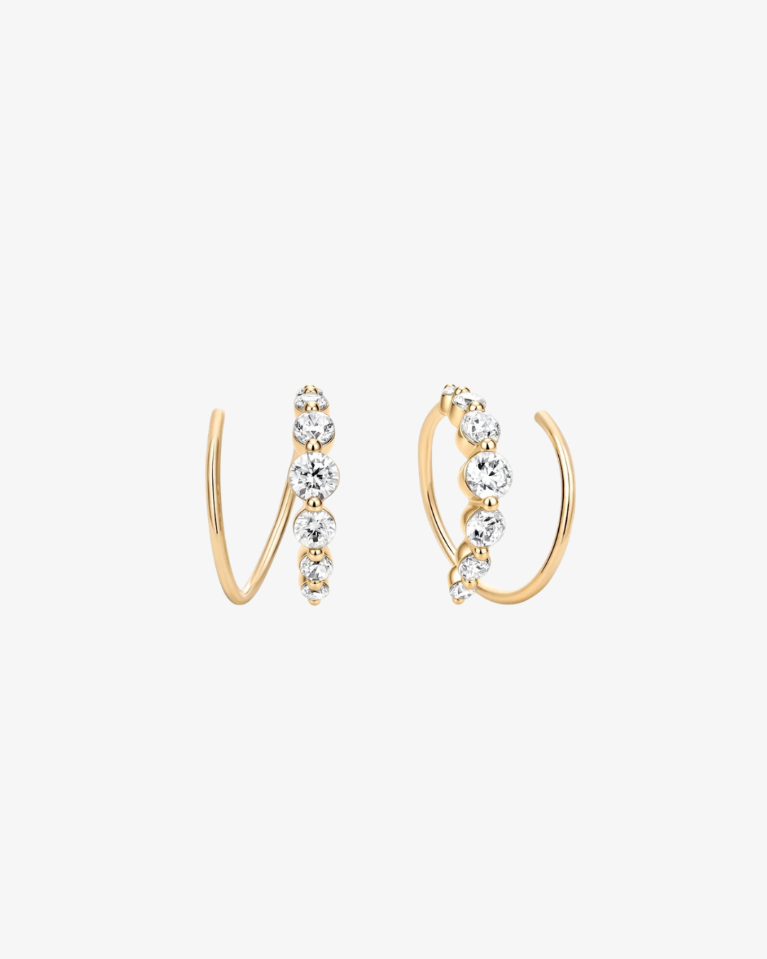 Gradé Diamond Hoops