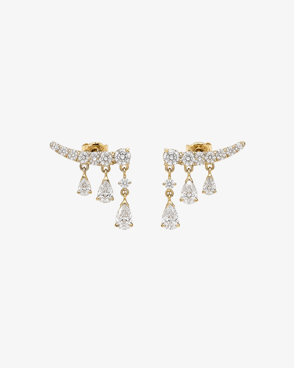 Pluie Diamond Ear Climber