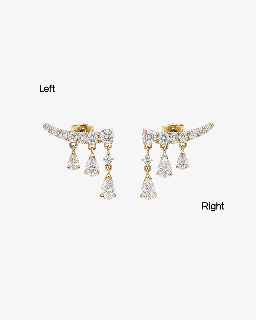Pluie Diamond Ear Climber
