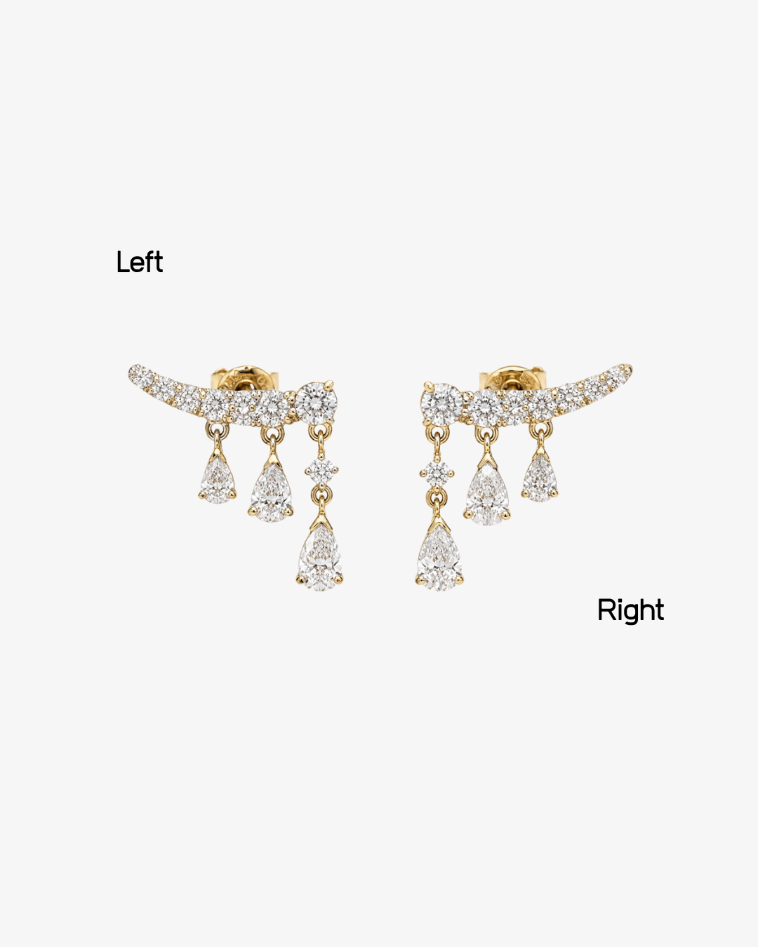 Pluie Diamond Ear Climber