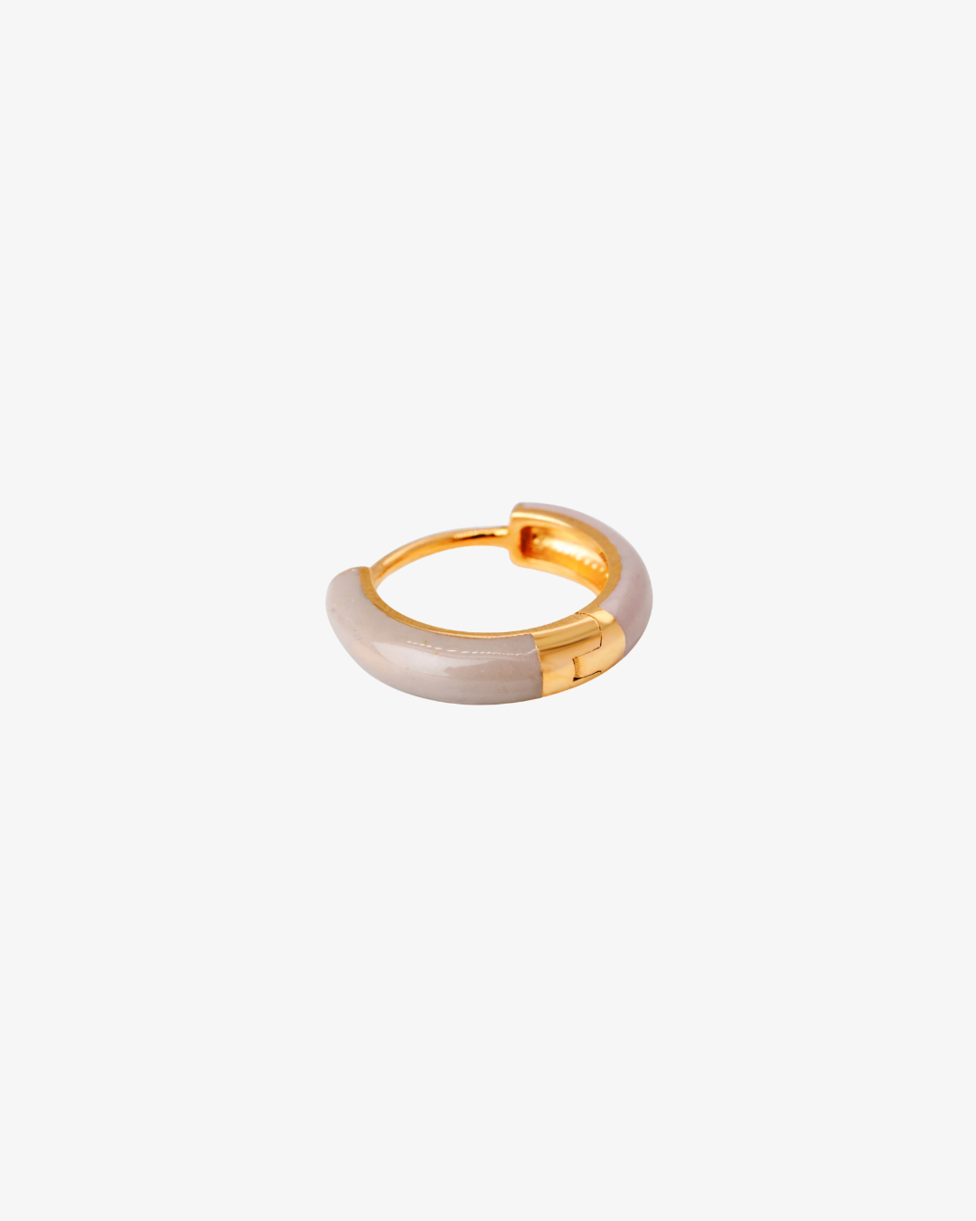 Mini Enamel Huggie Earring