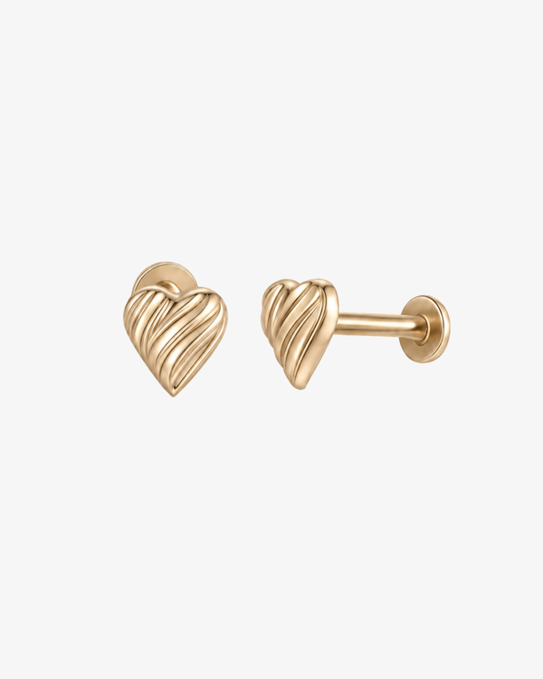Heart Bonbons Flatback Earring