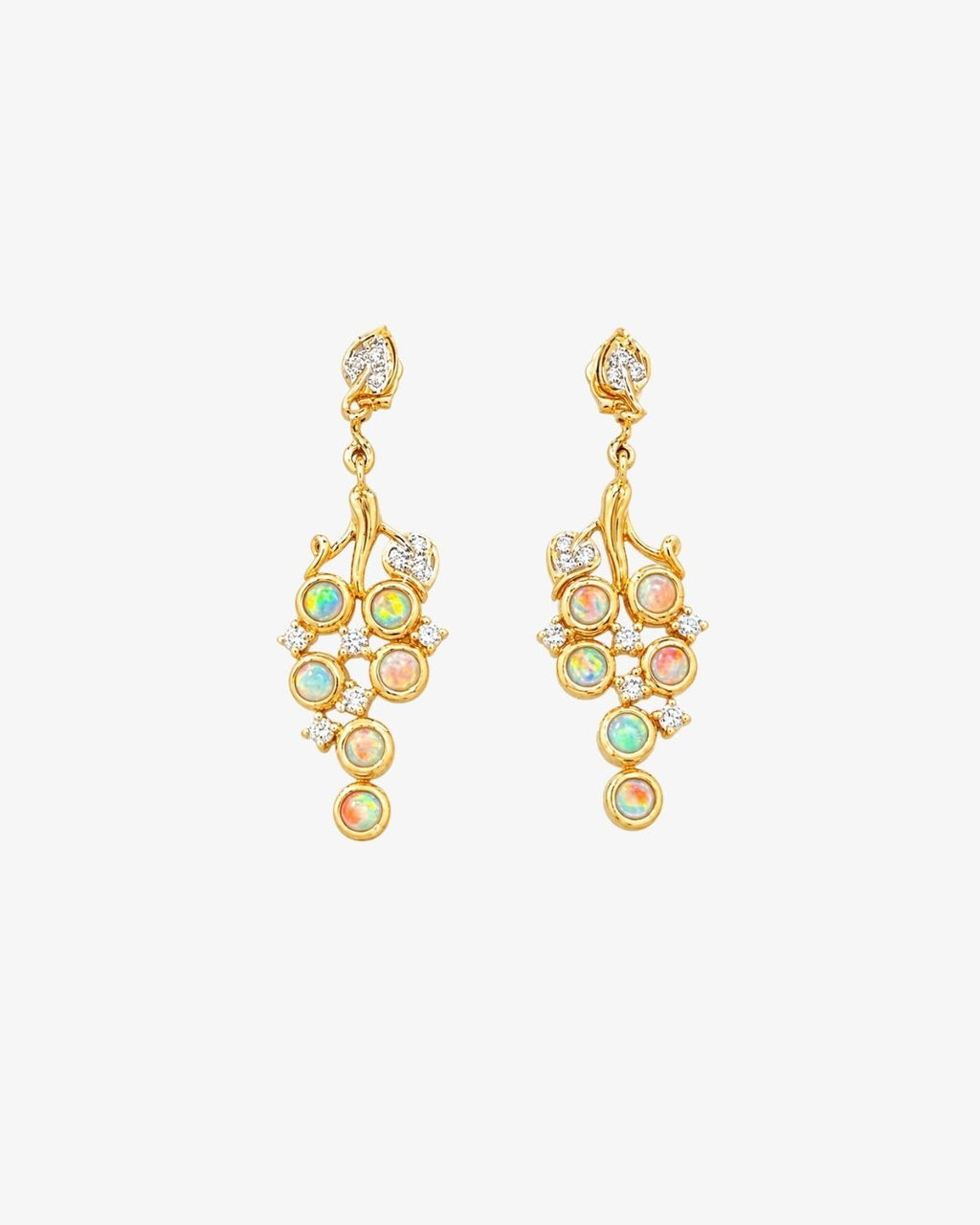 Grappe Opal Earrings