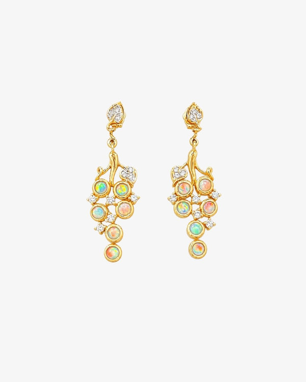 Grappe Opal Earrings