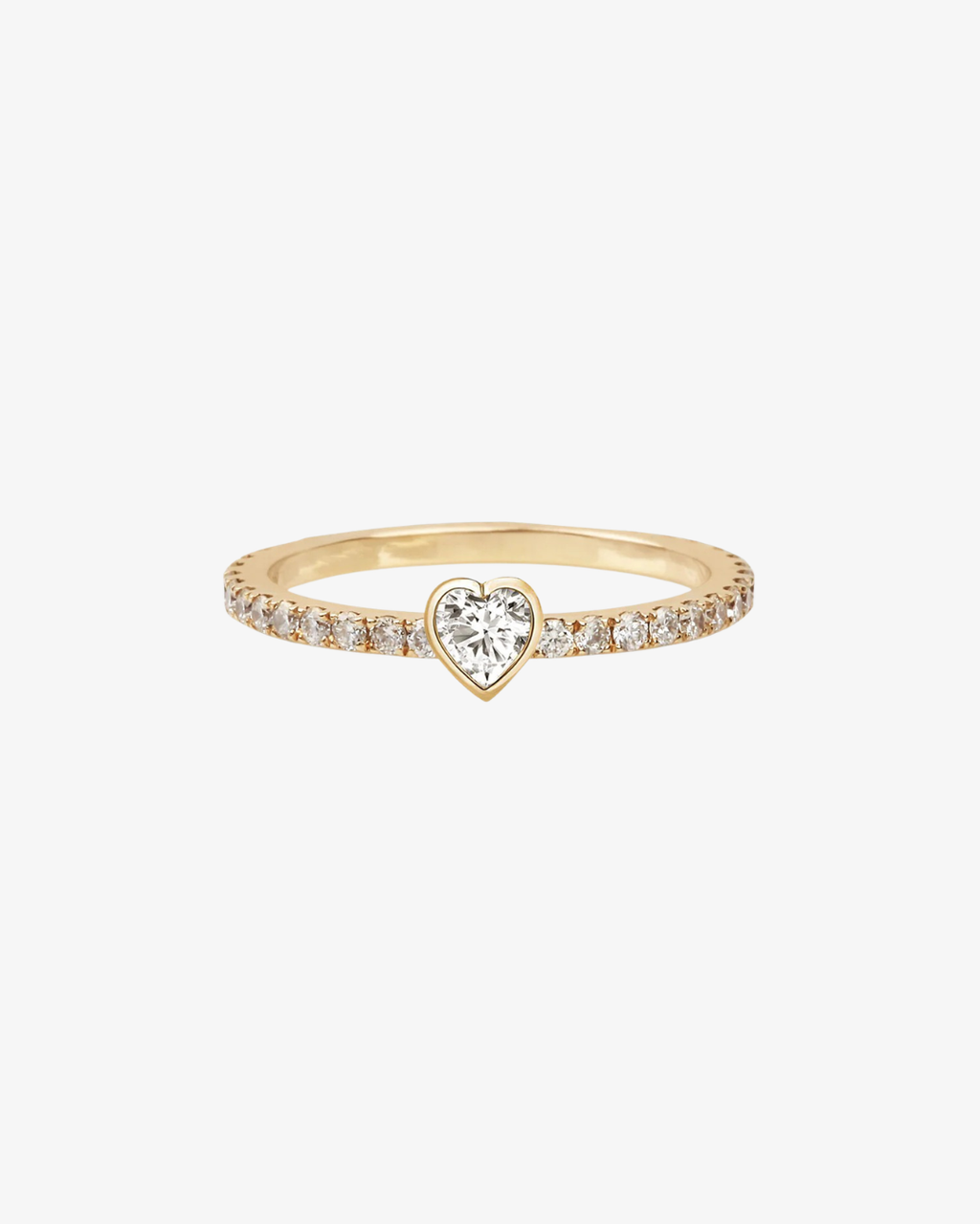 Amara Heart Solitaire Ring
