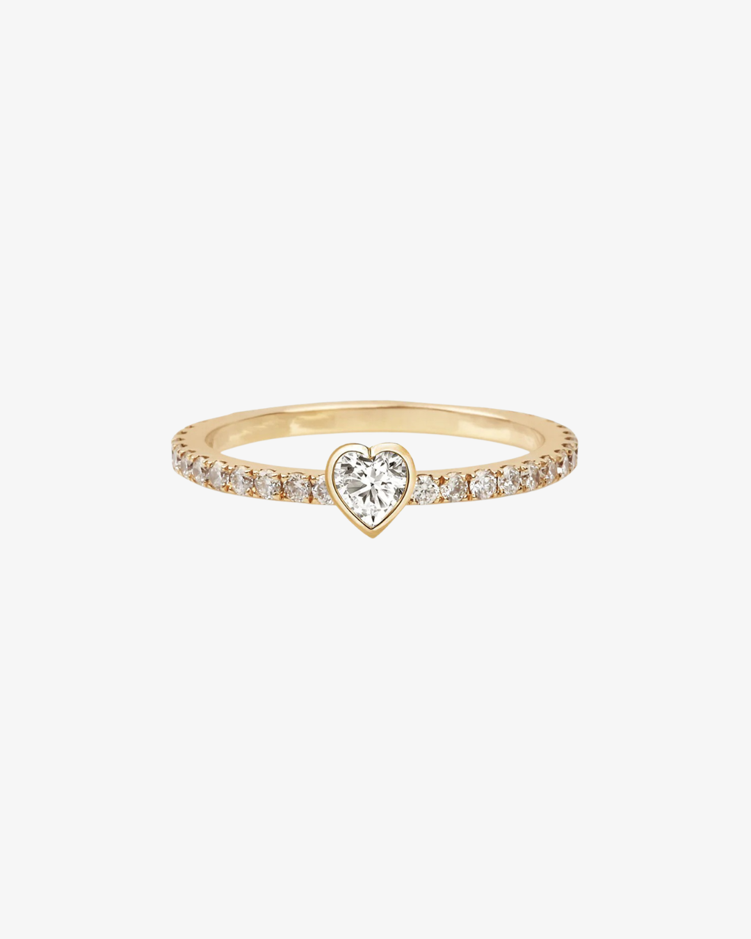 Amara Heart Solitaire Ring