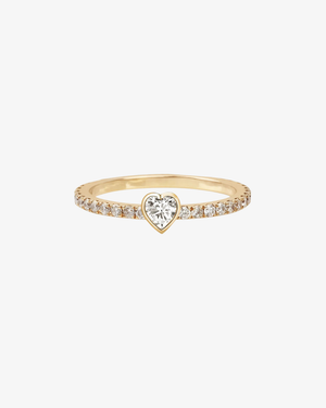Amara Heart Solitaire Ring