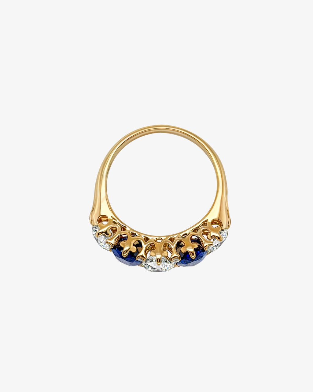 Sonata Sapphire & Diamond Ring