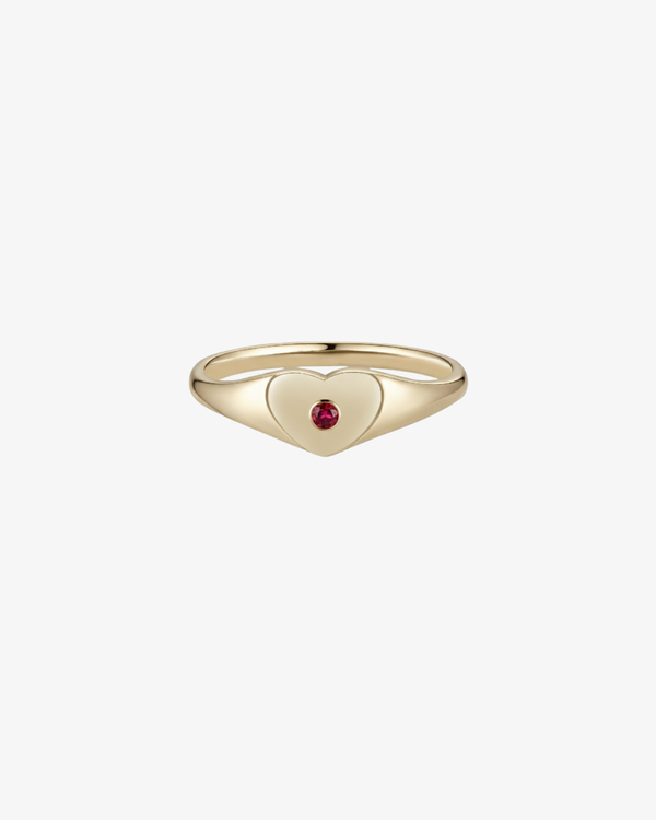 Amour Gem Signet Ring