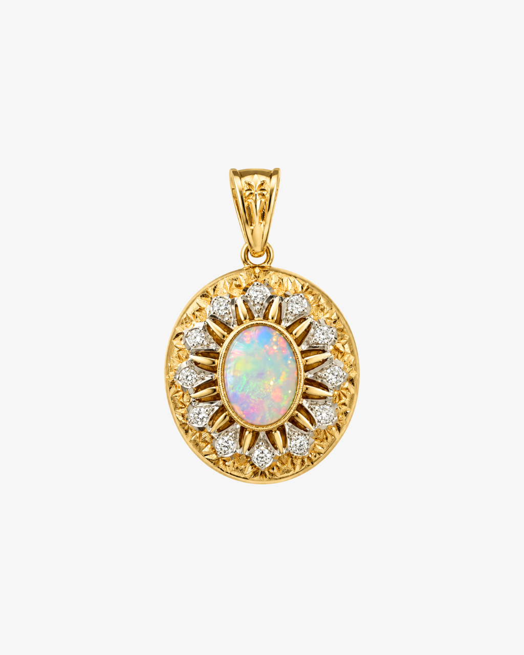 Rosace Opal Pendant