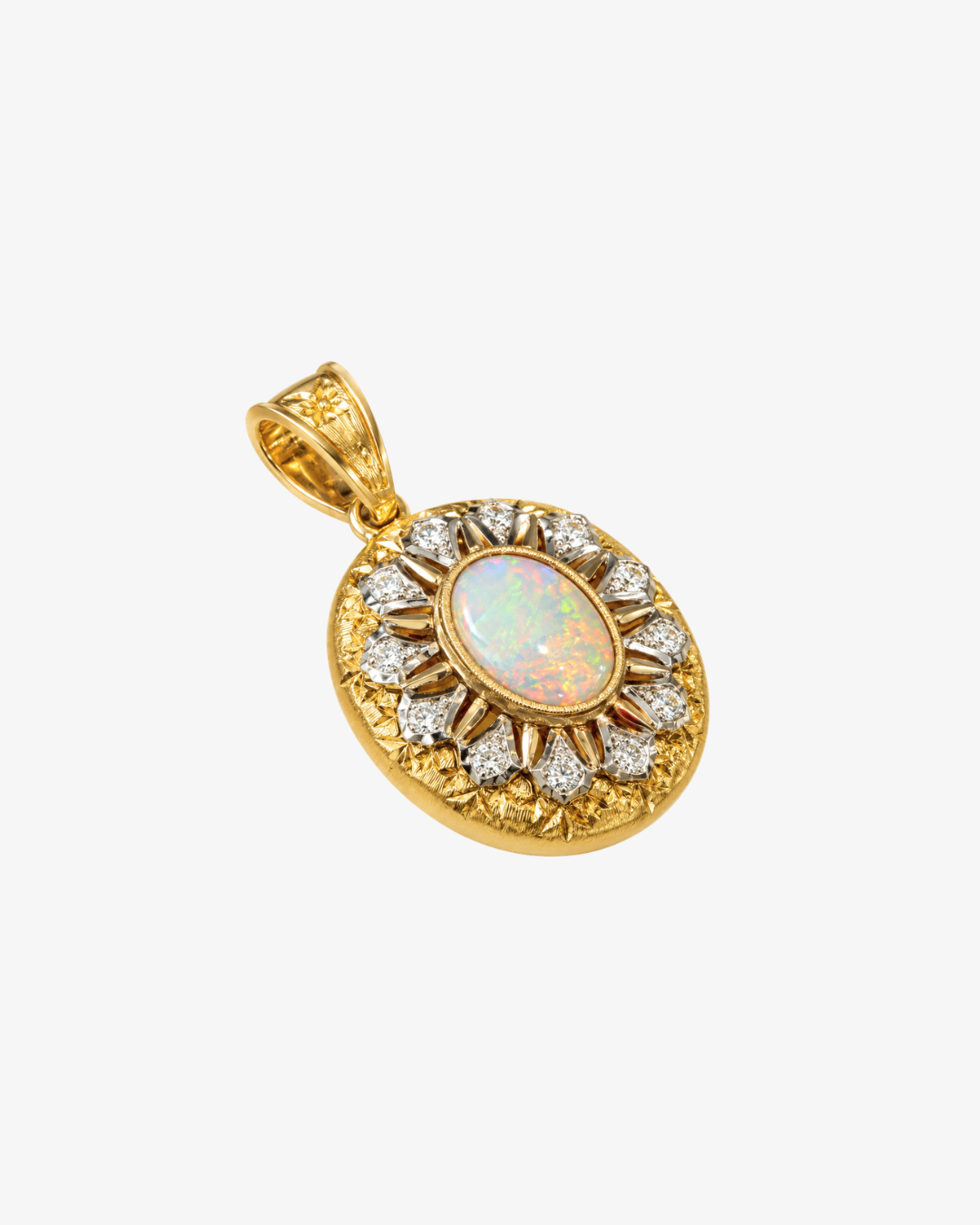 Rosace Opal Pendant