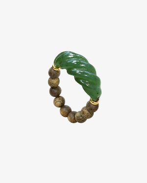 Oud Jade Cord Ring
