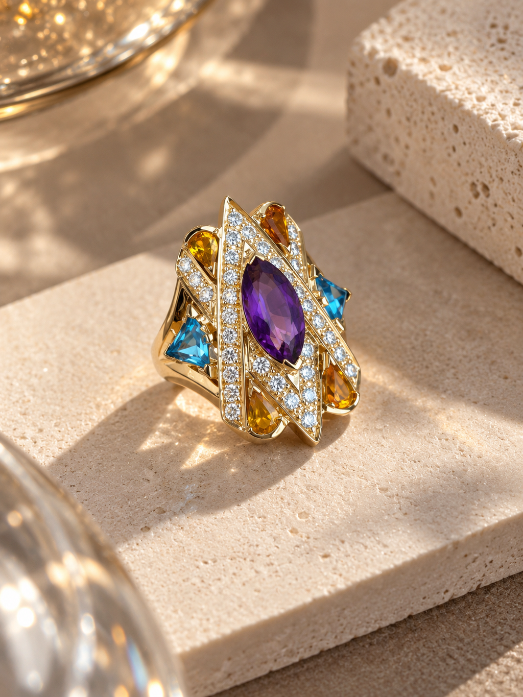 Carnival Gemstone Ring