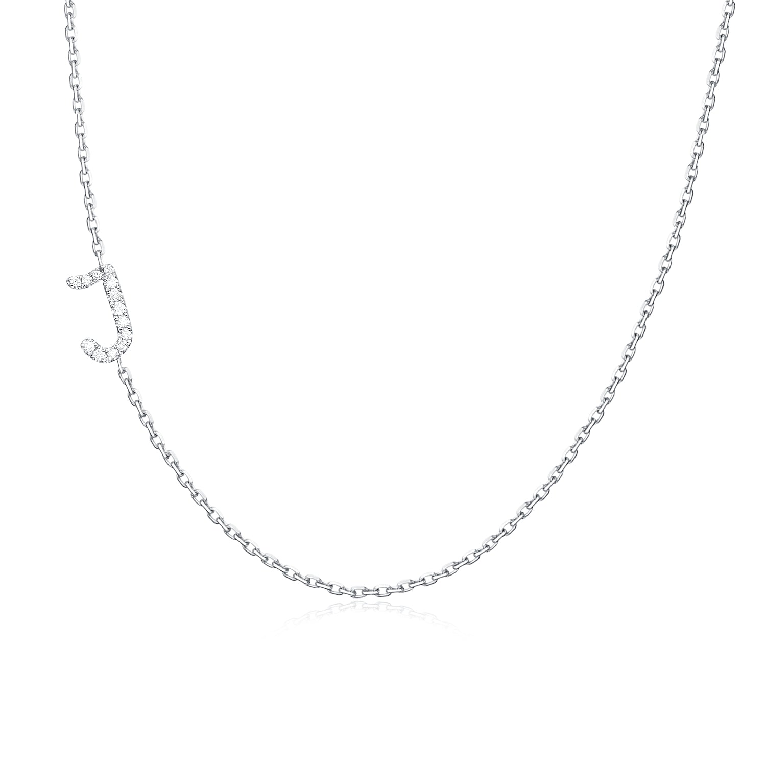Initial Spark Diamond Necklace