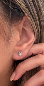Nova Star Diamond Flatback Earring