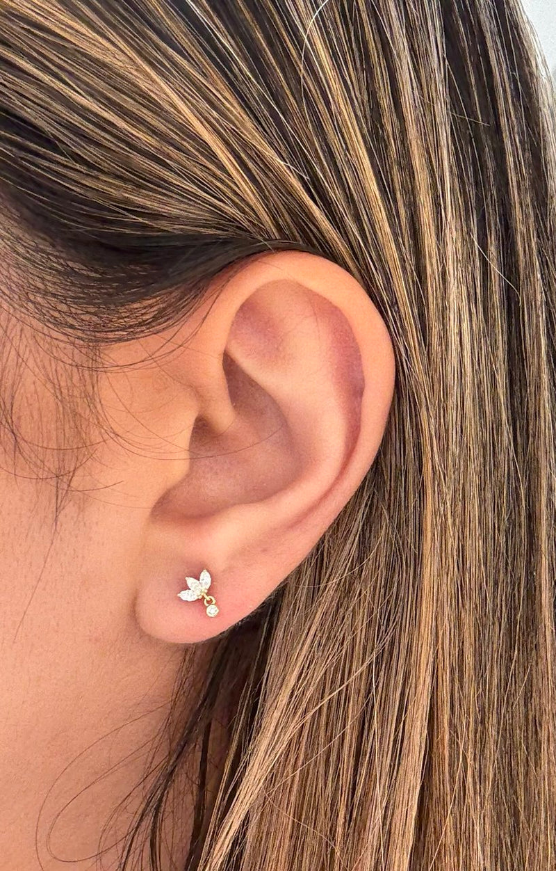 Lotelle Diamond Flatback Earring