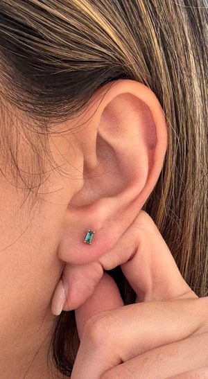Verdéa Emerald Flatback Earring