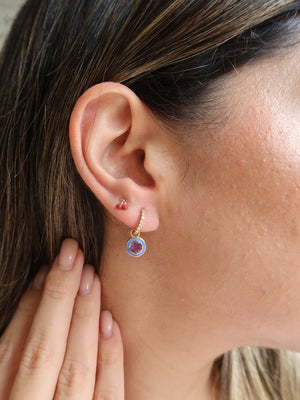 Cerulean Enamel Charm