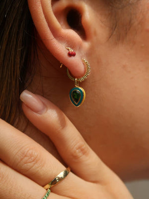 Viridian Enamel Charm