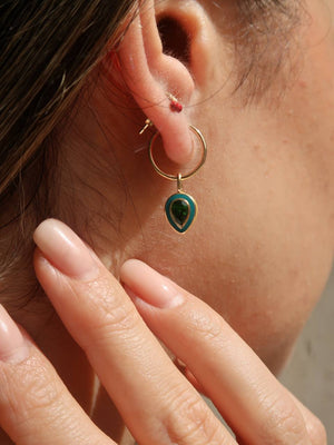 Viridian Enamel Charm