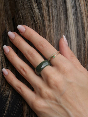 Olive Jade Ring