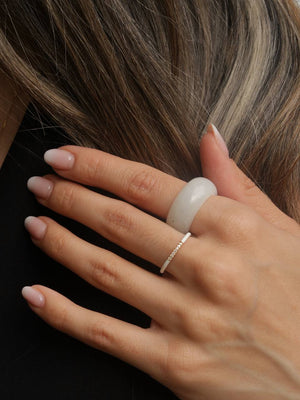 Cream Jade Ring
