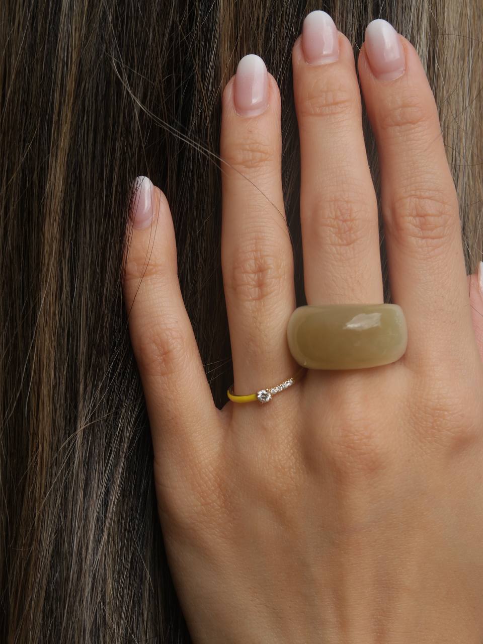 Sunlit Jade Ring