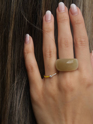 Sunlit Jade Ring