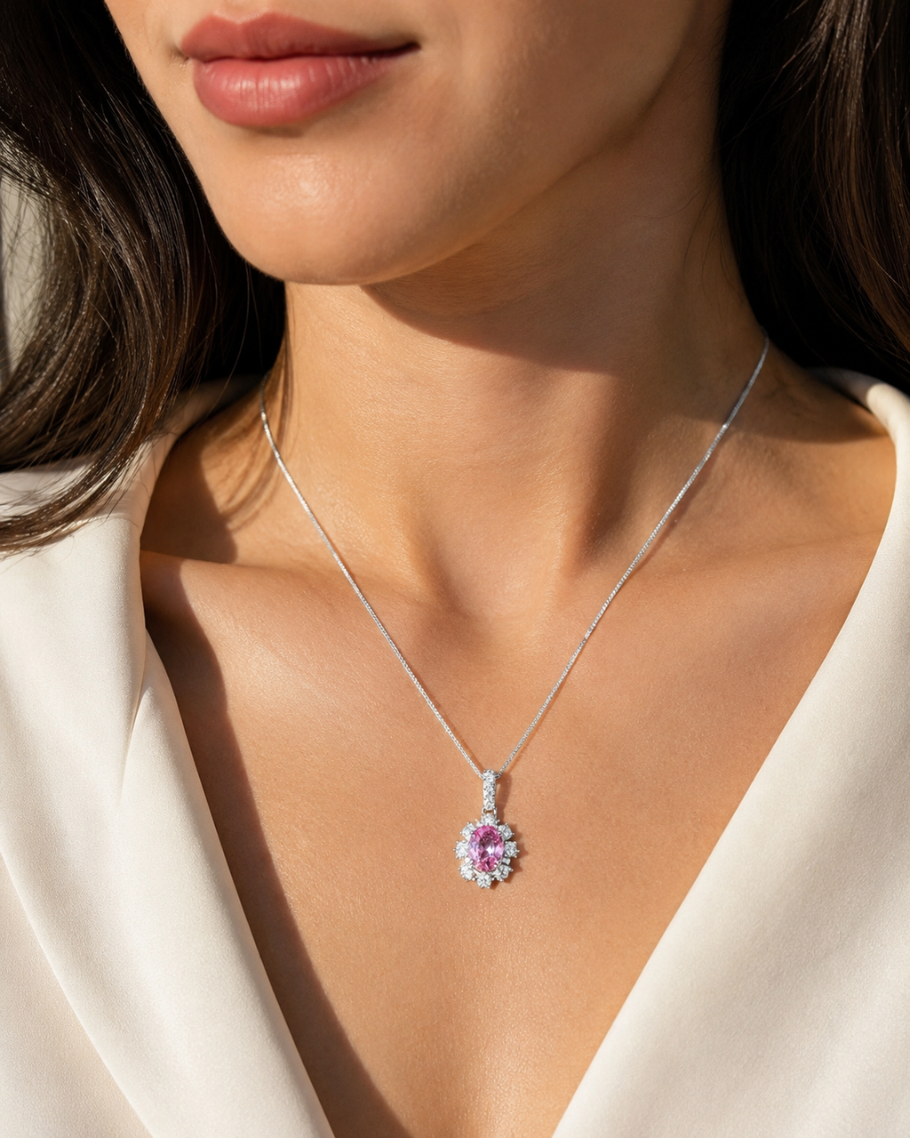 Flocon Sapphire Pendant