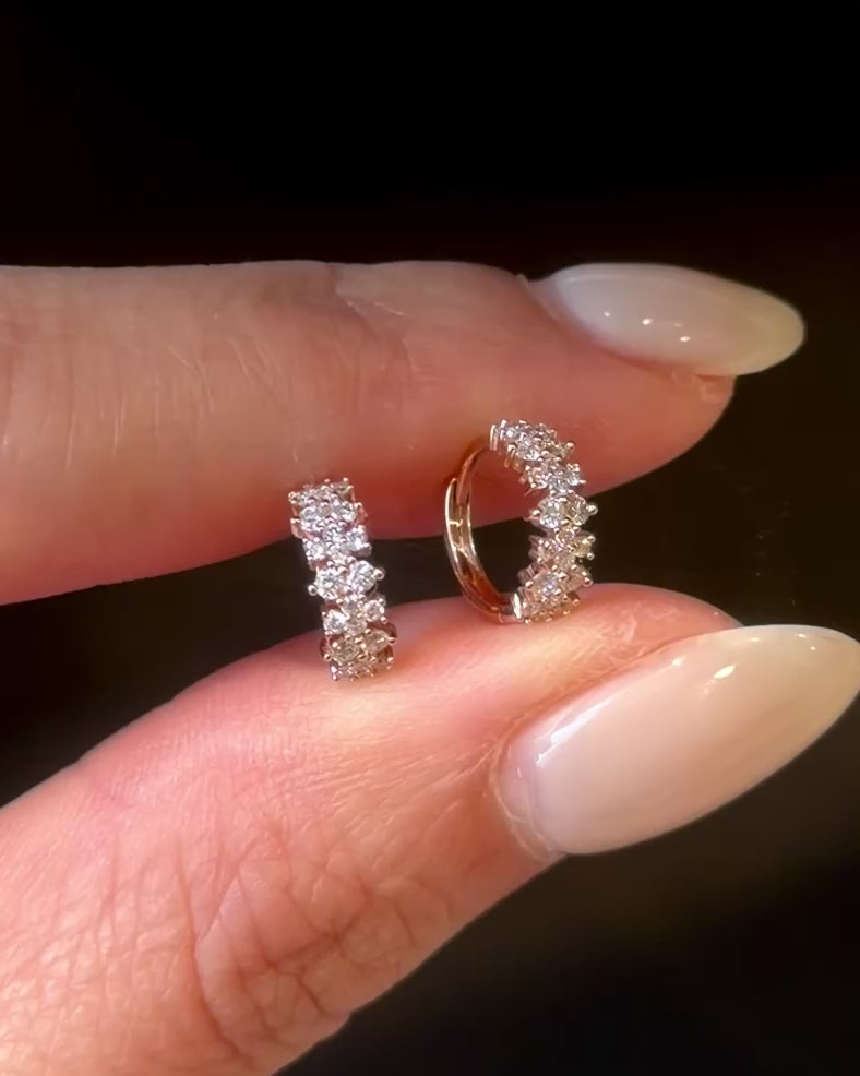 FireSpark Huggie Earring