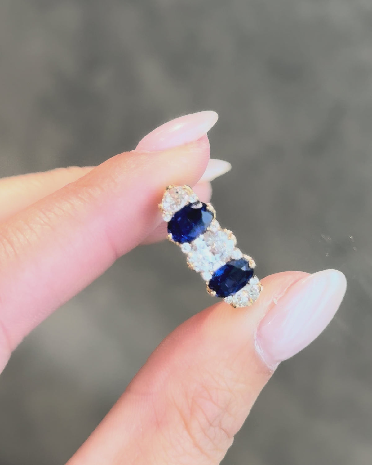 Sonata Sapphire & Diamond Ring