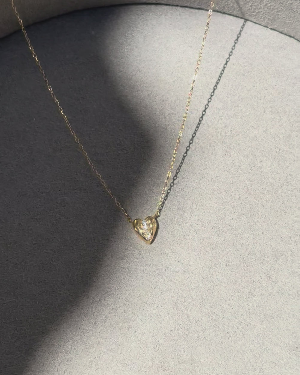 Aurora Diamond Heart Necklace