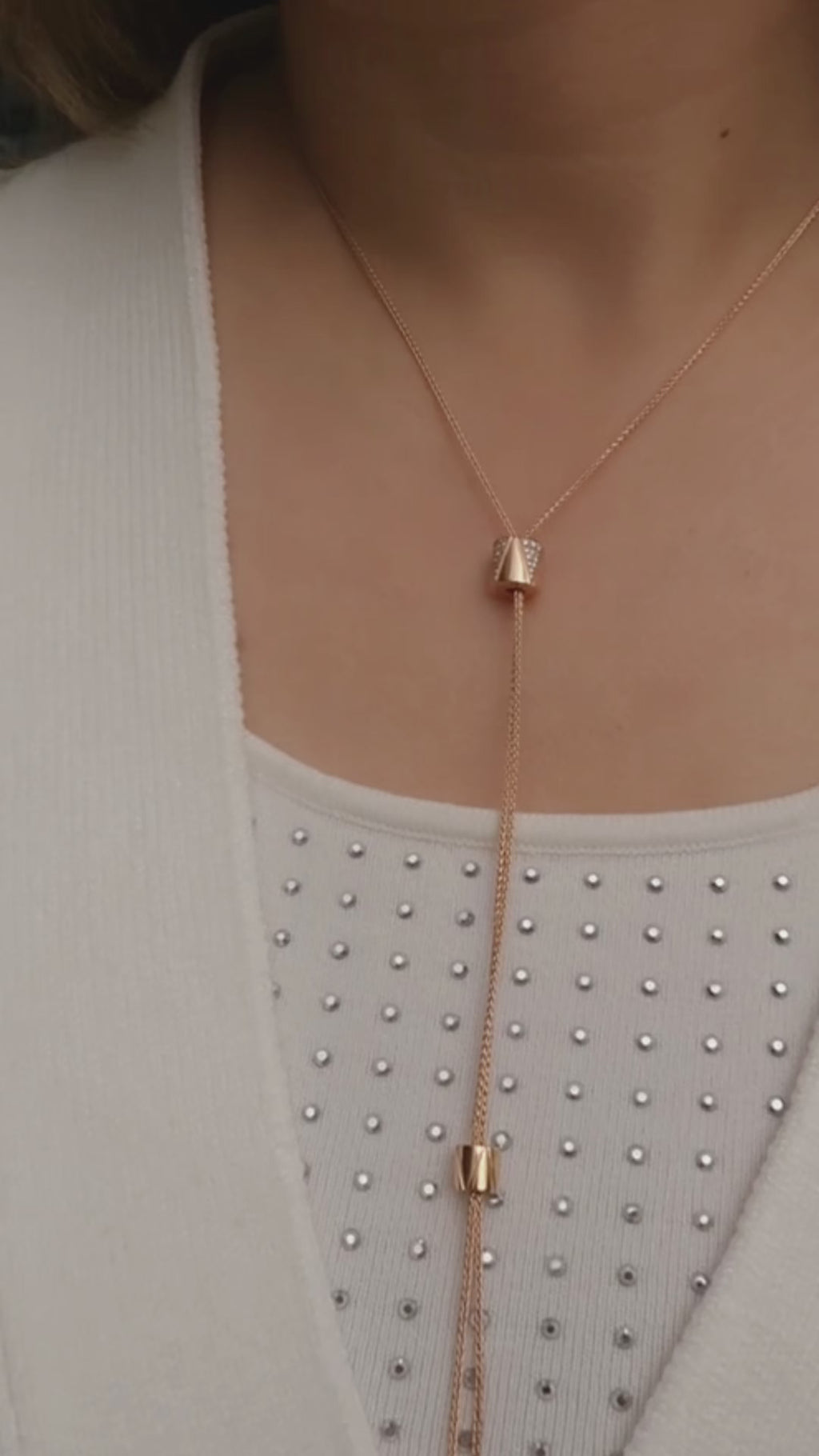 Coulisse Diamond Necklace
