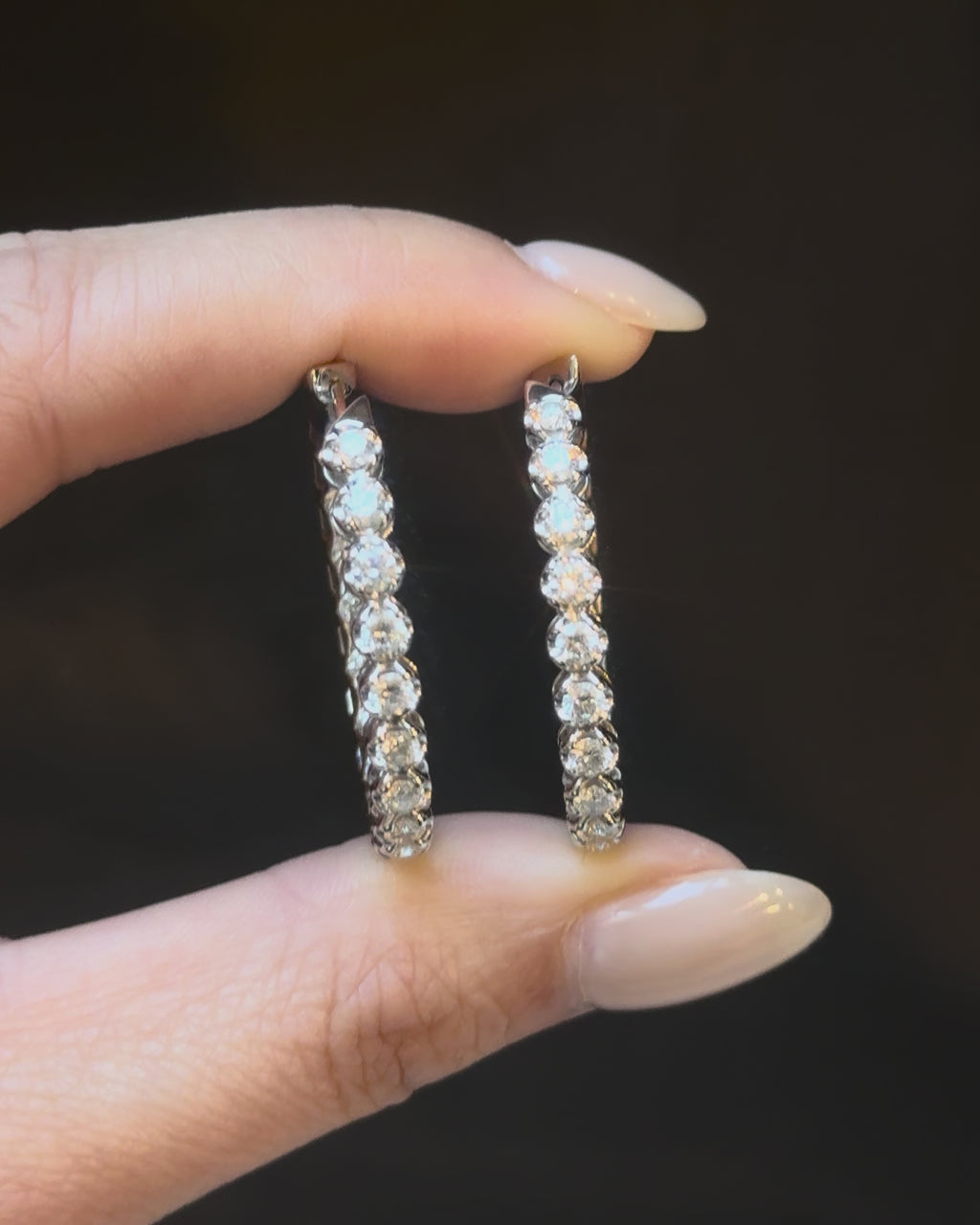 The Pavé Hoop Earrings